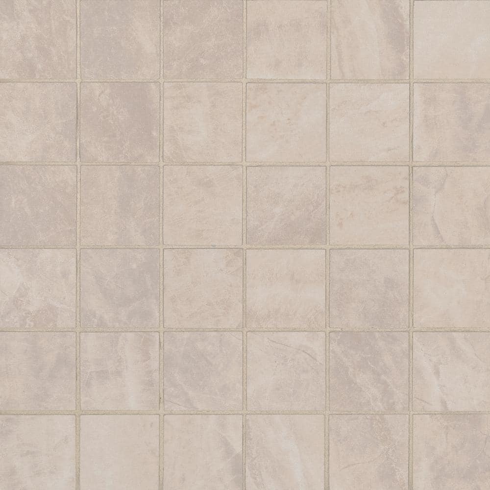 Pavia Crema 2 in. Square 12 in. x 12 in. x 0.31 in. Matte Porcelain Mesh-Mounted Mosaic Tile (8 sq. ft./Case) price history on PriceWatchPro