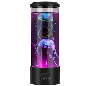 11 .22 in. H Jellyfish Lava Lamp Multicolor Changing Mood Night Light USB Electric Desk Tank Decoration Lamp Home Office