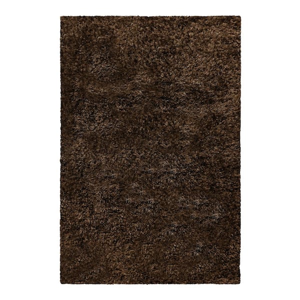 SUPERIOR Shag Cocoa 6 ft. x 9 ft. Elegant Soft Plush Area Rug