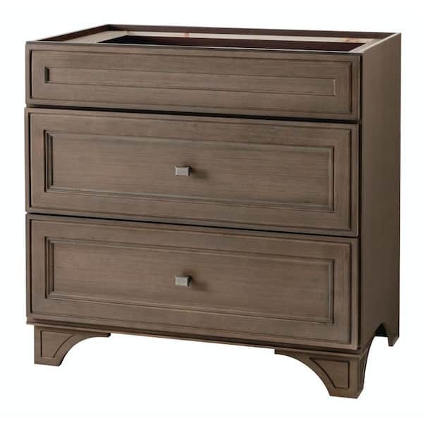 Home Decorators Collection Albright 36 in. W Bath Vanity Cabinet Only in Winter Gray