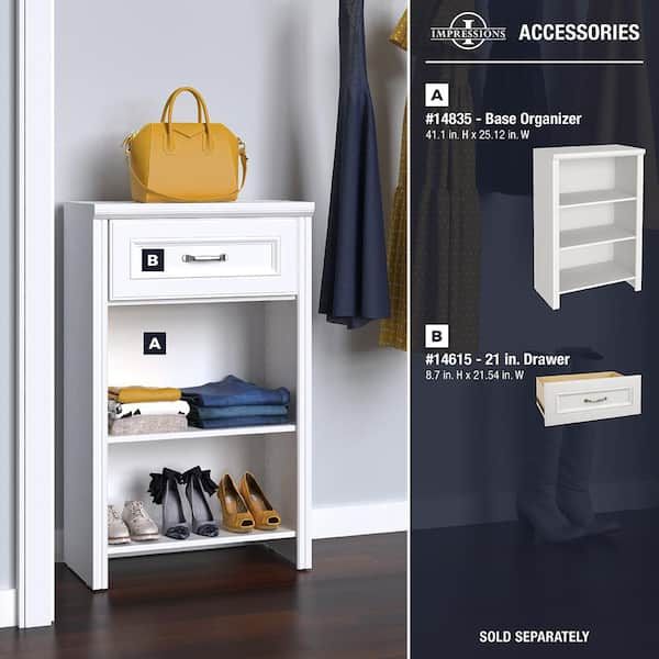 ClosetMaid Selectives 20 in. x 41.5 in. x 29 in. 3-Shelf White