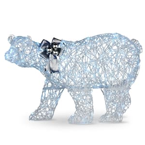 lighted outdoor bear