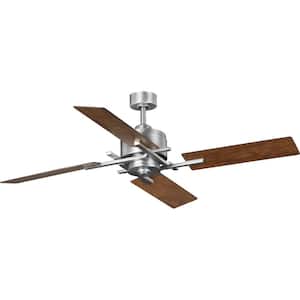 Bedwin 56 in. Indoor Antique Nickel Transitional Ceiling Fan with Remote Included for Great Room and Living Room