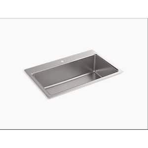 Prologue Stainless Steel 33 in. Single Bowl Undermount Kitchen Sink