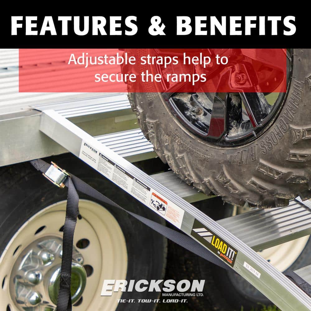 90" x 12" Silver Aluminum Foldable Motorcycle Loading Ramp