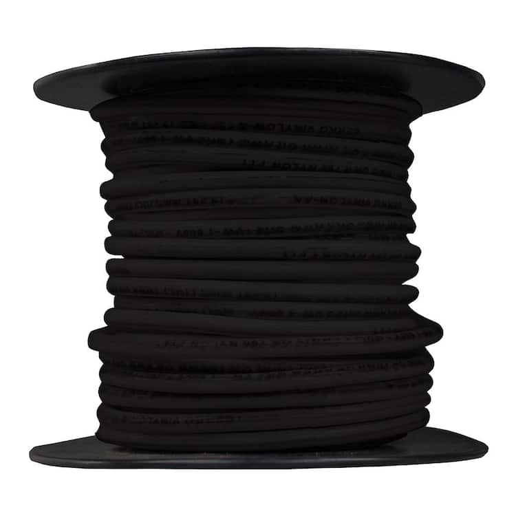 Cerrowire 50 ft. 12 Gauge Black Solid Copper THHN Wire