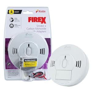 Firex Hardwired Combination Smoke and Carbon Monoxide Detector with Adapters and Voice Alarm