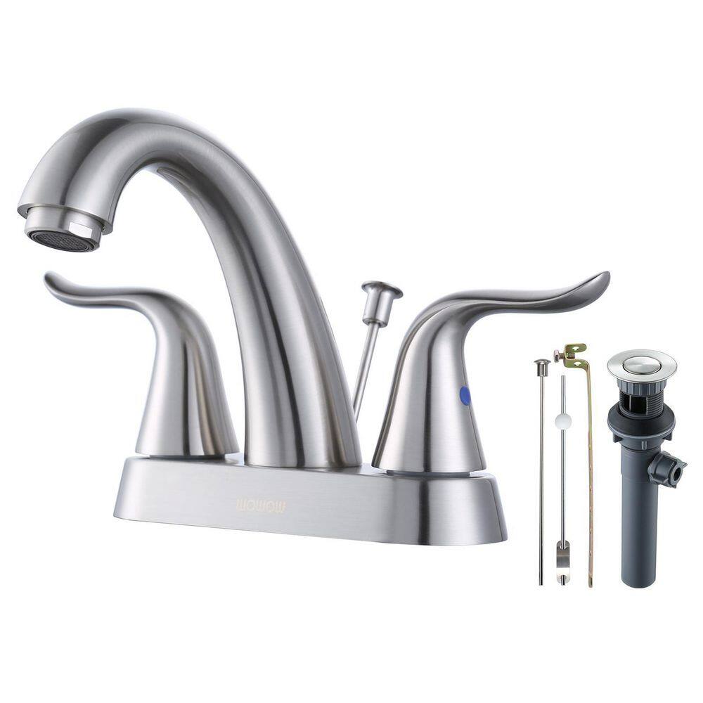 Reviews for ARCORA 4 in. Centerset DoubleHandle Bathroom Faucet with