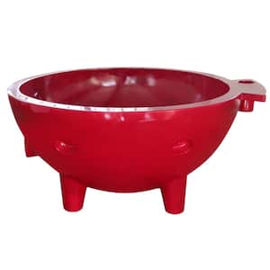 Fire Hot Tub-RW 63 in. Acrylic Flat Bottom Bathtub in Red Wine