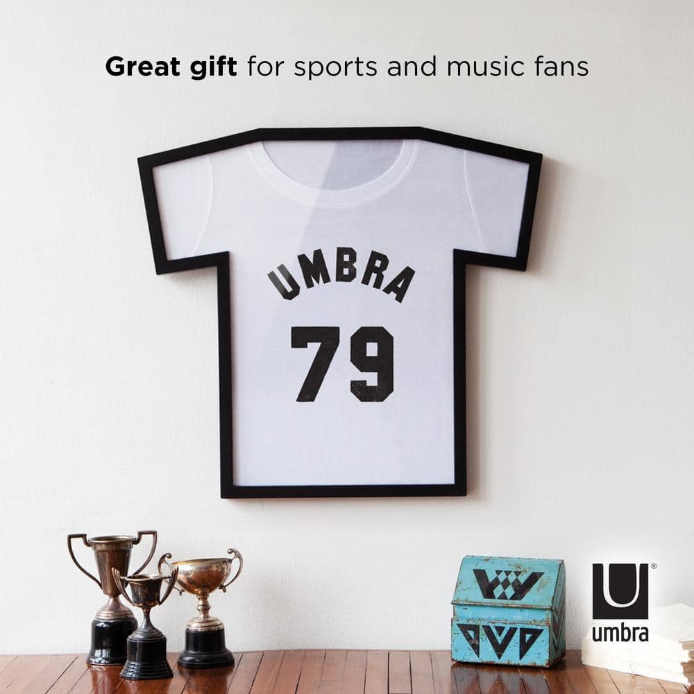 Classic Black Acrylic Wall-Mounted T-Shirt Display Frame