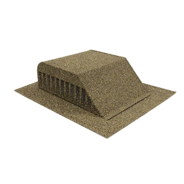 Master Flow 60 sq. in. Granule-Coated Aluminum Slant Back Static Roof Vent in Weathered Wood