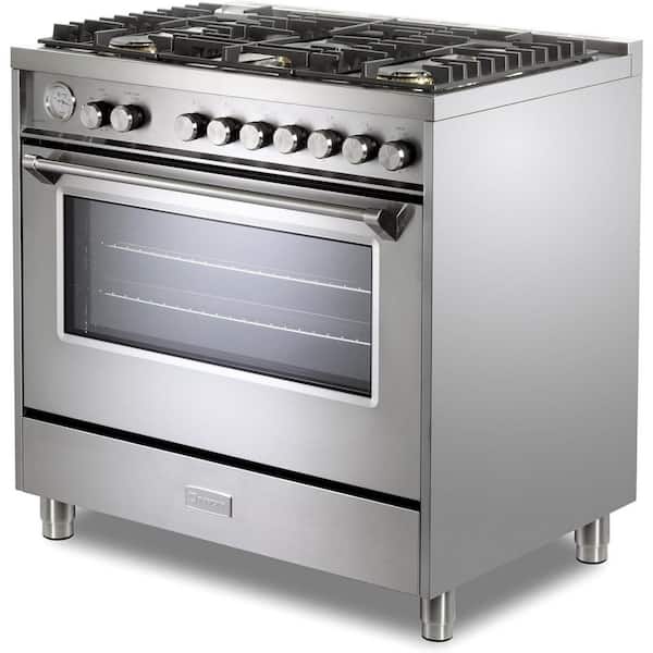 Ultima Collection Series 36 Freestanding Single Oven Gas Range in Stainless Steel