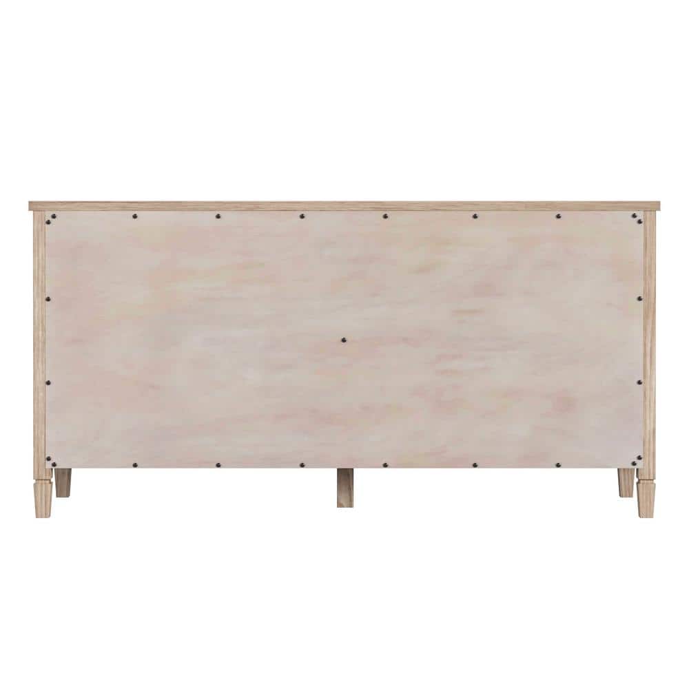 Flagstaff Natural Wood 8-Drawer Double Dresser