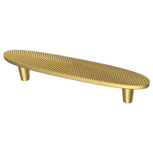 Liberty Liberty Modern Herringbone 3-3/4 in. (96 mm) Brushed Brass Cabinet Drawer Bar Pull