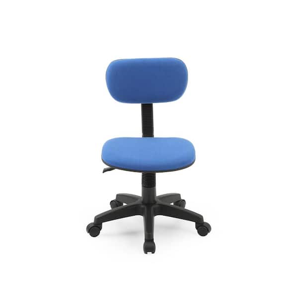 HODEDAH Small Blue Fabric Task Chair with Swivel Seat