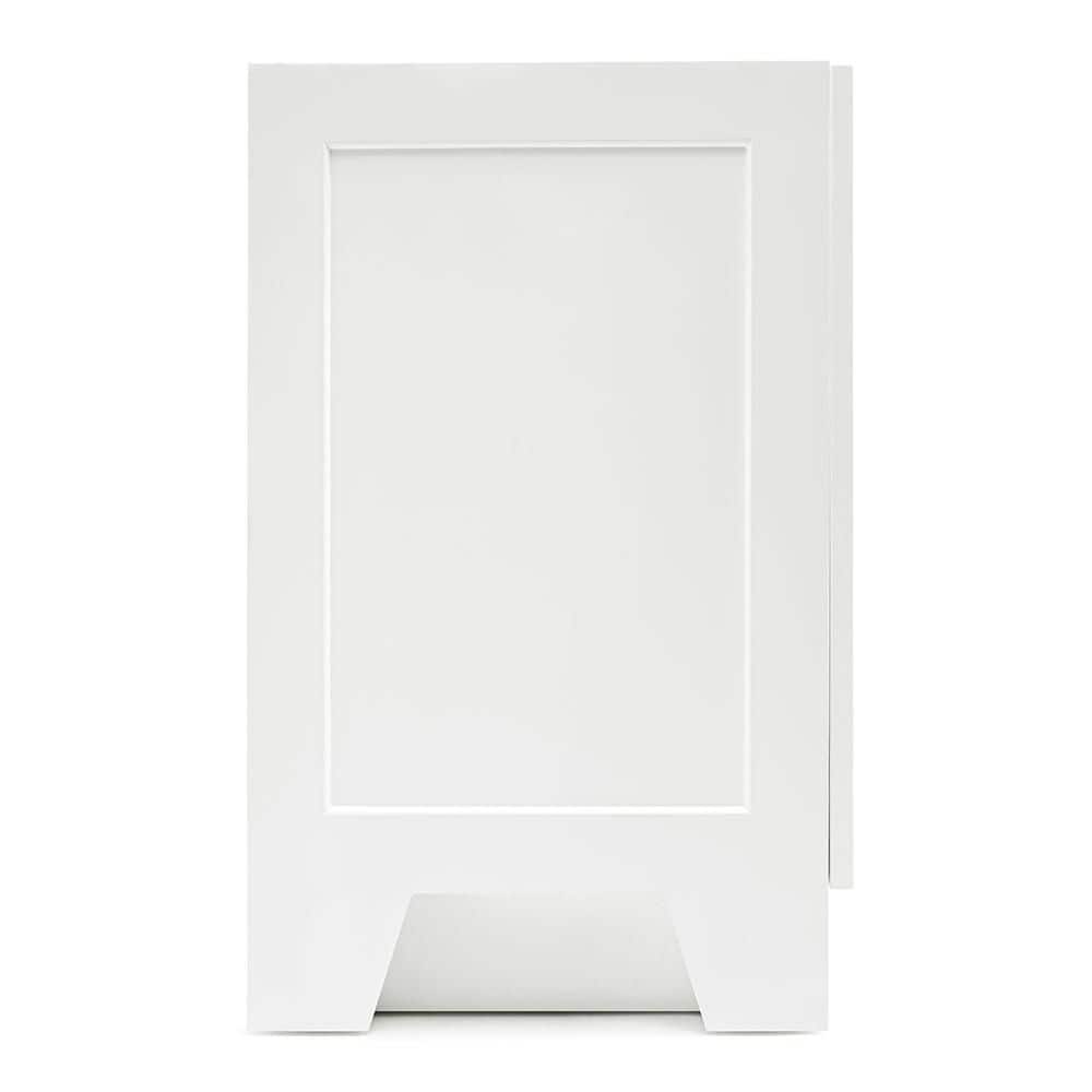 Taylor 72" White Double Freestanding Vanity with Brass Hardware