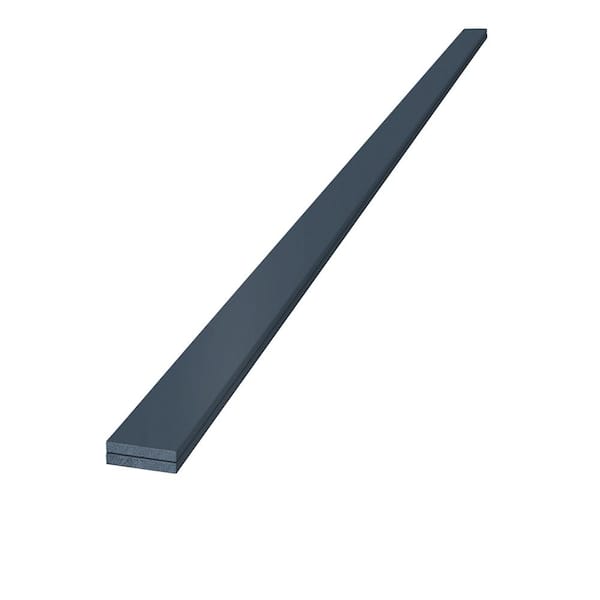 Edge 1 in. x 4 in. x 12 ft. Timeless Cavalry Blue Smooth Pine Trim (2-Pack)