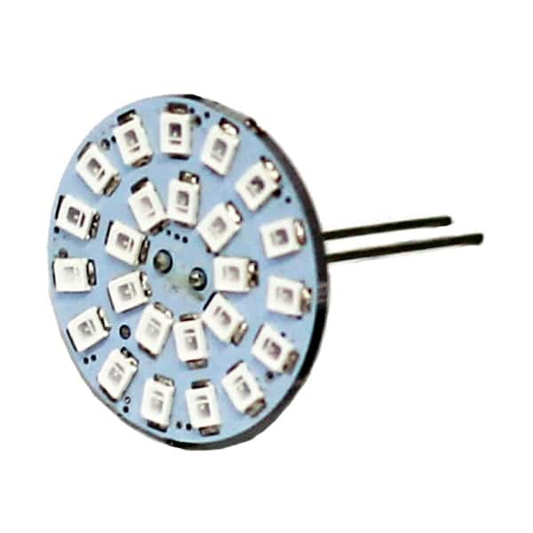 Unbranded 20-Watt Equivalent Wafer LED Dimmable DC 10-30 V G4 Back-pin Blue (10000K)