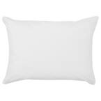 Hot Water Washable Allergy Protection 20 in. x 30 in. Medium Density Queen Pillow