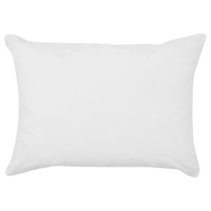 Hot Water Washable Allergy Protection 20 in. x 30 in. Medium Density Queen Pillow