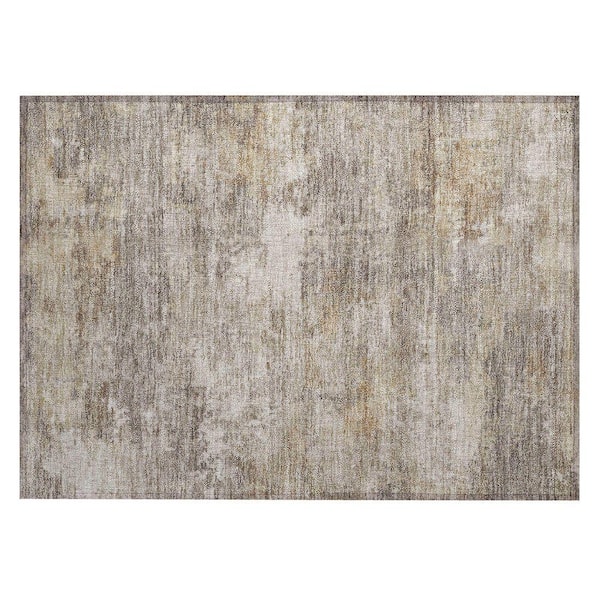 Chantille Machine Washable Indoor/Outdoor Abstract ACN2369 Pewter 2 ft. x 3 ft. Accent Rug