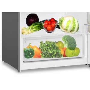 17 Cu Ft Counter-Depth Refrigerator with Right-Hand Door Swing - Stainless Steel