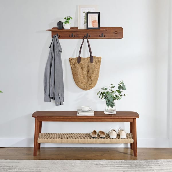 Alaterre Furniture Calais Collection 48 in. Entryway Bench and