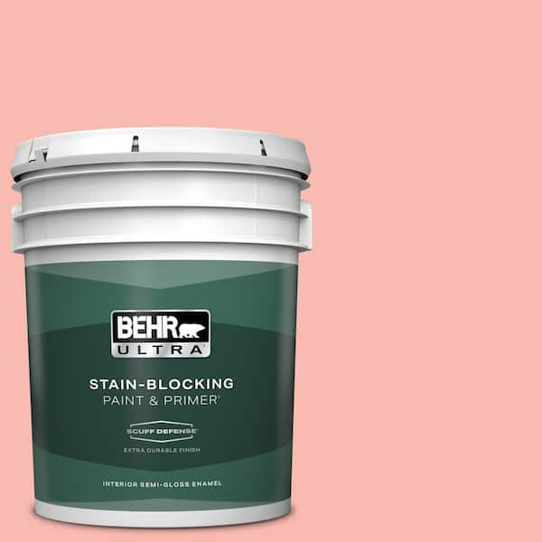 BEHR ULTRA 5 gal. #150A-3 Mixed Fruit Extra Durable Semi-Gloss Enamel Interior Paint & Primer