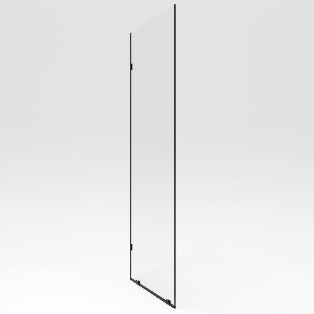 34 in. W x 58 in. H Frameless Fixed Panel Tub Door in Silver with 3/8 in. (10 mm) Clear Glass price history on PriceWatchPro