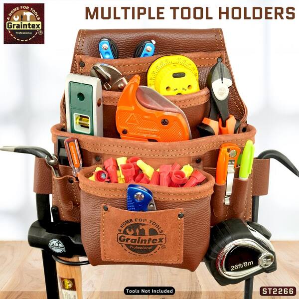 10 Pocket Carpenter's Nail & Tool Bag