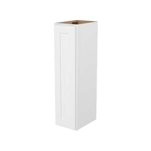 Easy-DIY 9-in W x 12-in D x 36-in H in Shaker White Ready to Assemble Wall Kitchen Cabinet 1 Door-2 Shelves
