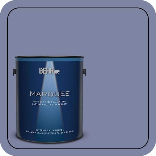 BEHR MARQUEE 1 gal. #S540-5 Velvet Curtain One-Coat Hide Satin Enamel Interior Paint & Primer