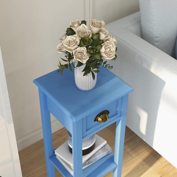 Light blue side table sales