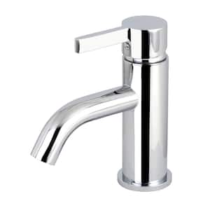 Simple Single Hole Single-Handle Bathroom Faucet in Polished Chrome