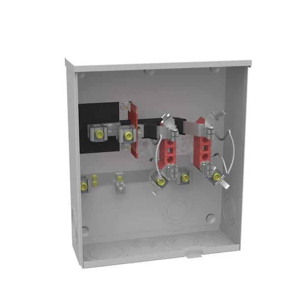 Milbank 200 Amp 4 Terminal Ringless Side Wireway Underground Horn Bypass Meter Socket