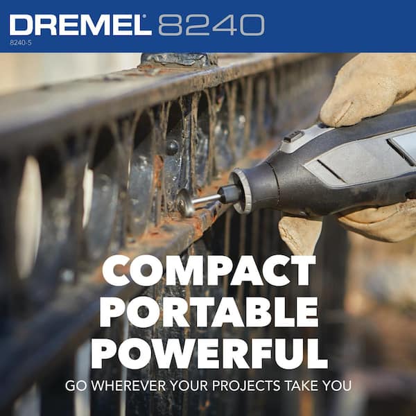 Dremel 8220 Series 12-Volt MAX Variable Speed Cordless Rotary Tool Kit with  Flex-Shaft Flexible Rotary Tool Attachment Cable 8220N/30H+22502 - The Home  Depot