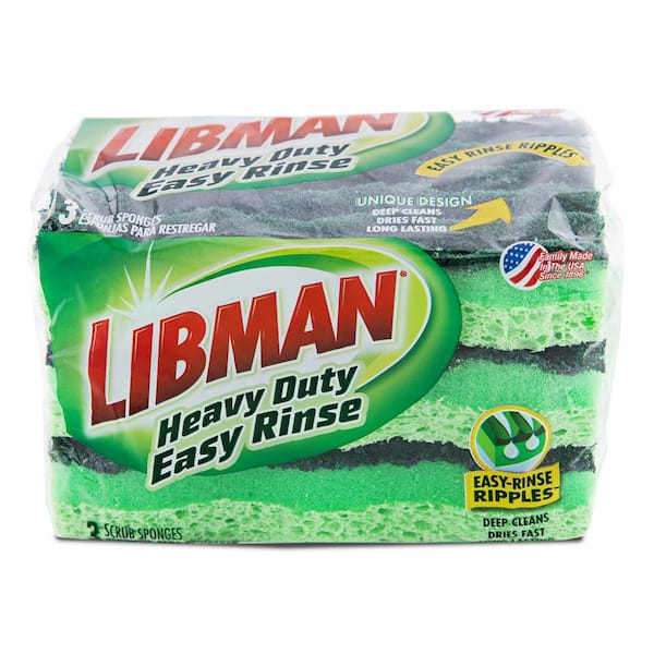 Libman 1484 All-Purpose Scrubbing Dishwand Refills, 3 Pack of 2 Sponges  Each