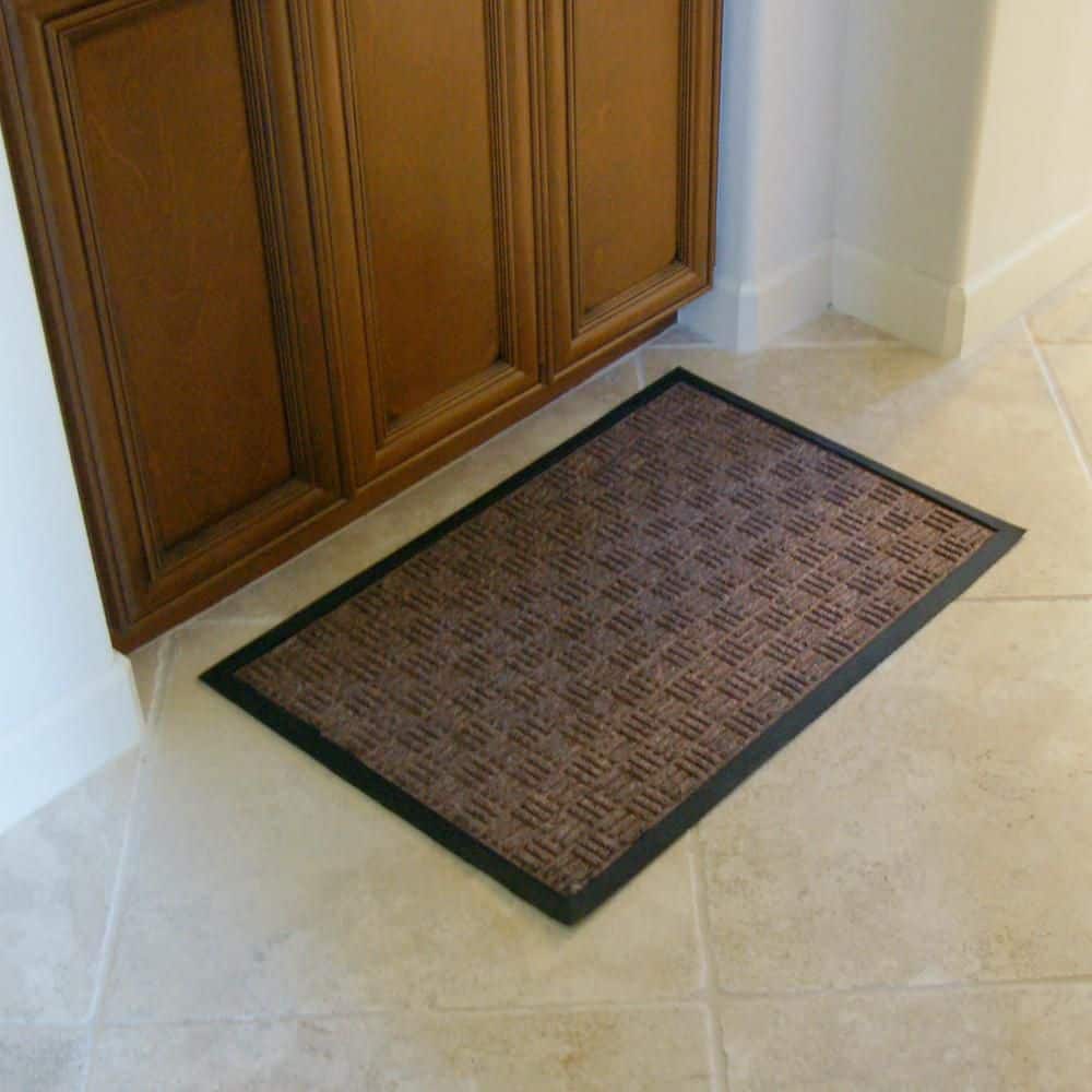 Wellington Tan Polypropylene Rubber Backed Doormat 16 x 24 inches