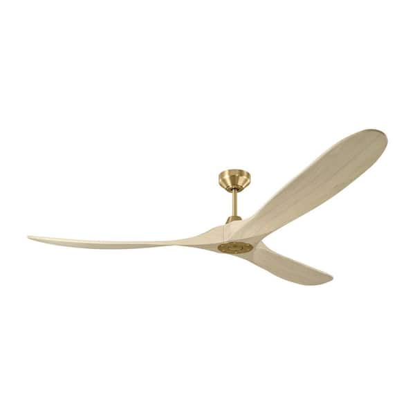 Maverick Smart 70 in. Indoor/Outdoor Burnished Brass Modern Ceiling Fan with Remote Included