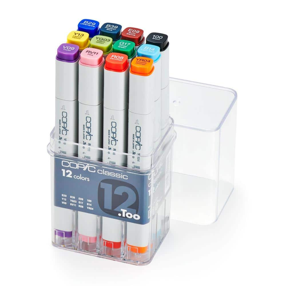 COPIC Classic Marker Set B (72-Piece) CMC72BV2 - The Home Depot