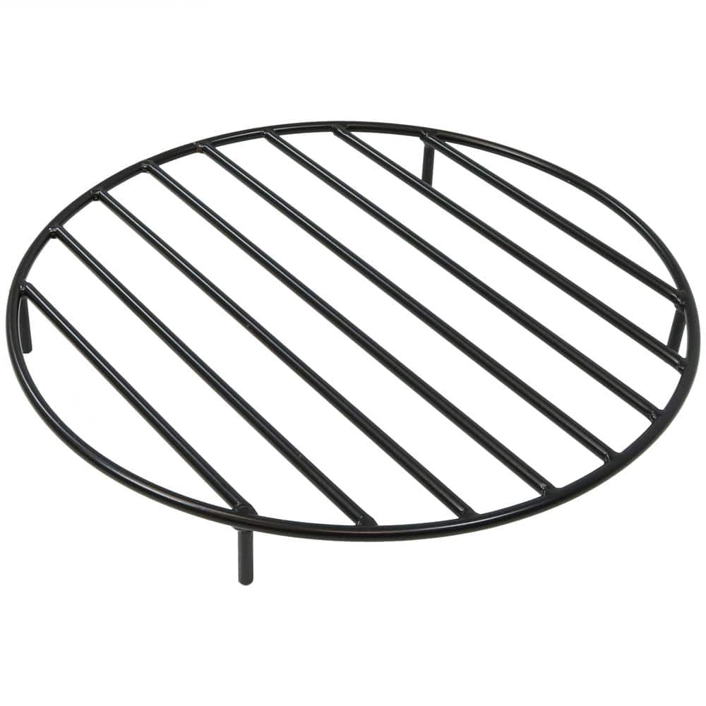 24 in. Round Black Steel Fire Pit Firewood Grate price history on PriceWatchPro