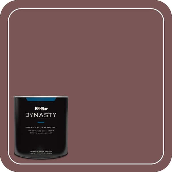 BEHR DYNASTY 1 qt. #120F-6 Japanese Maple Satin Enamel Interior Stain-Blocking Paint and Primer