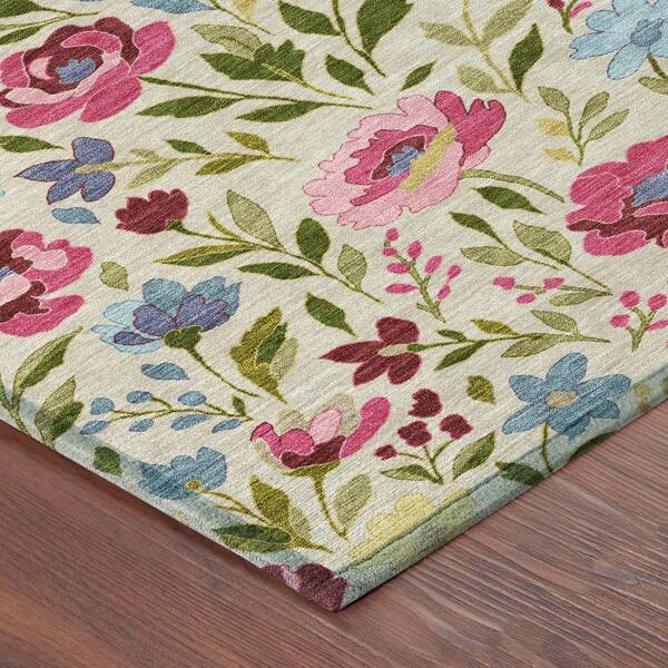 Chantille Machine Washable Indoor/Outdoor Abstract ACN2438 Linen 2 ft. x 3 ft. Accent Rug