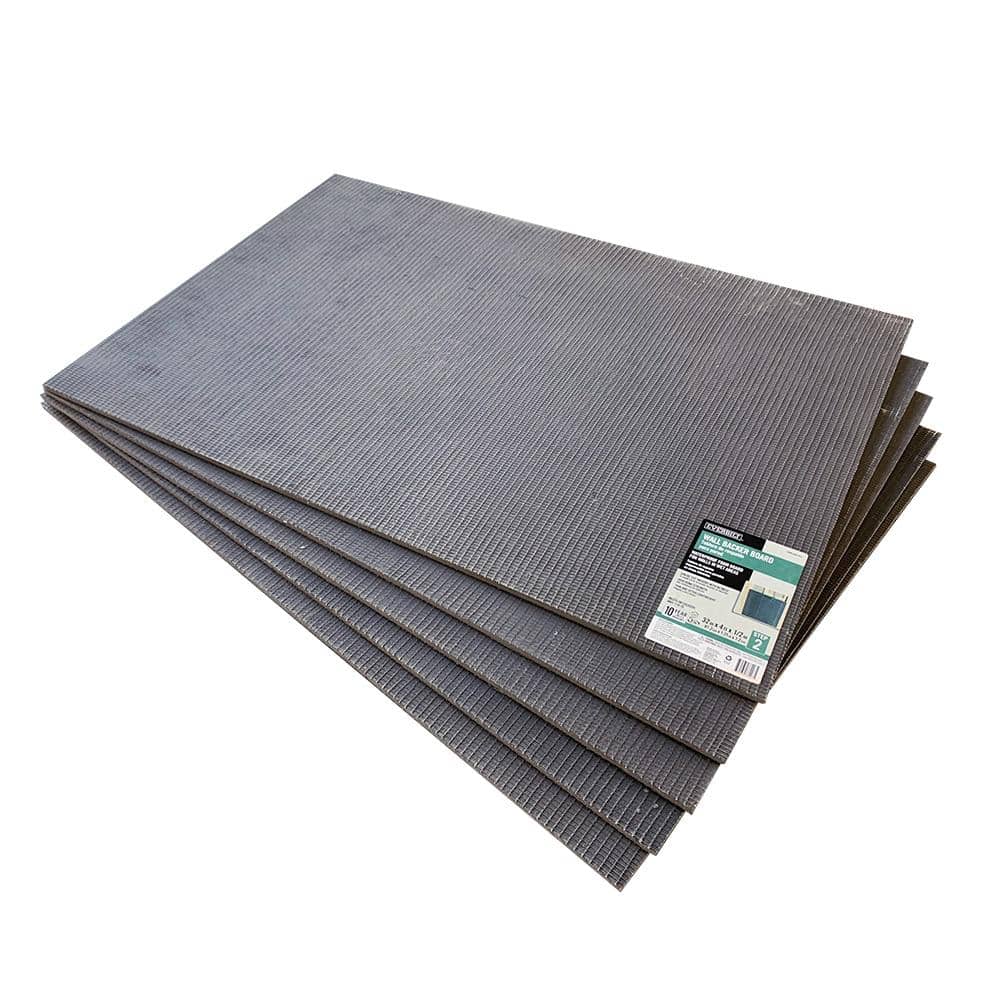 Watershield Shower System 32 in. x 4 ft. x 1/2 in. Wall Tile and Stone XPS Foam Waterproof Backer Board (5-Pack) price history on PriceWatchPro