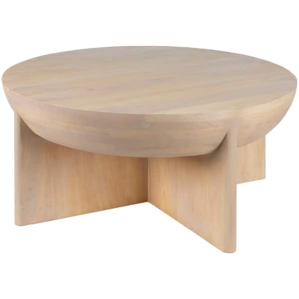 Livabliss Cristopher 17 in. Ivory Rectangle Wood Coffee Table
