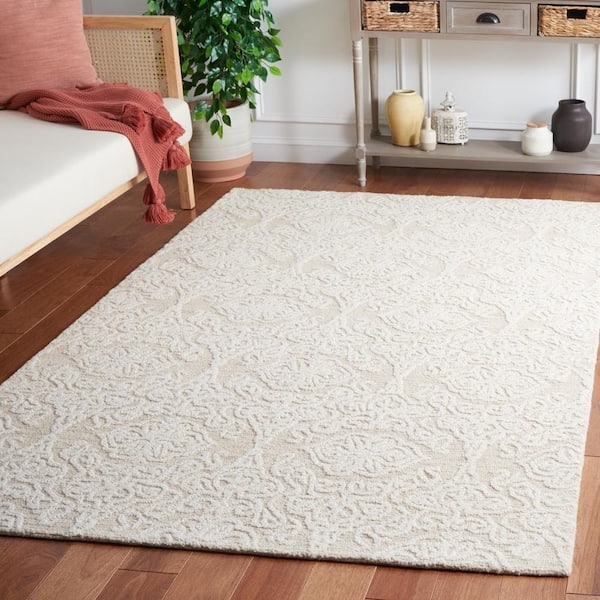 Blossom Beige/Ivory 8 ft. x 10 ft. Floral Area Rug