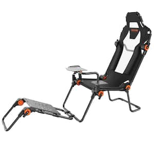 Racing Wheel Stand Foldable Fit Carbon Steel Driving Simulator Cockpit Adjustable Pedal and Dual-Mode Seating