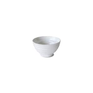 28 oz. White Loop Stoneware Bowl (Set of 4)