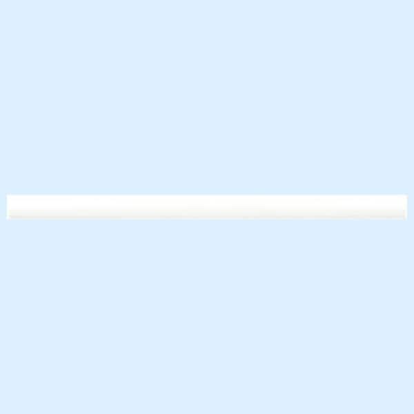 Apollo Tile Arte White 0.47 in. x 7.87 in. Matte Ceramic Pencil Tile Trims (0.3 sq. ft./case) (10-pack)