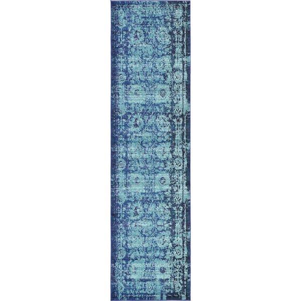Medici Salamanca Turquoise 2' 7 x 10' 0 Runner Rug